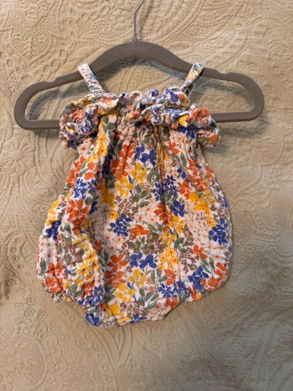 Angel Dear Floral Baby Romper